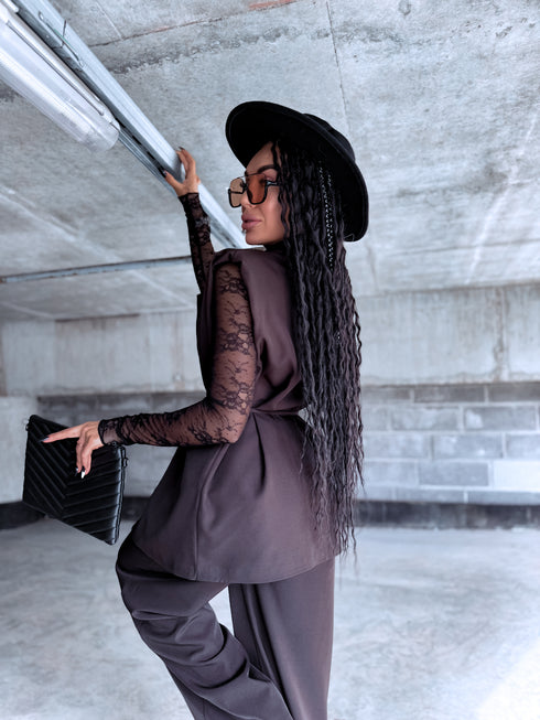 Komplekts "INTENSE 22666" - veste + bikses - CHOCO